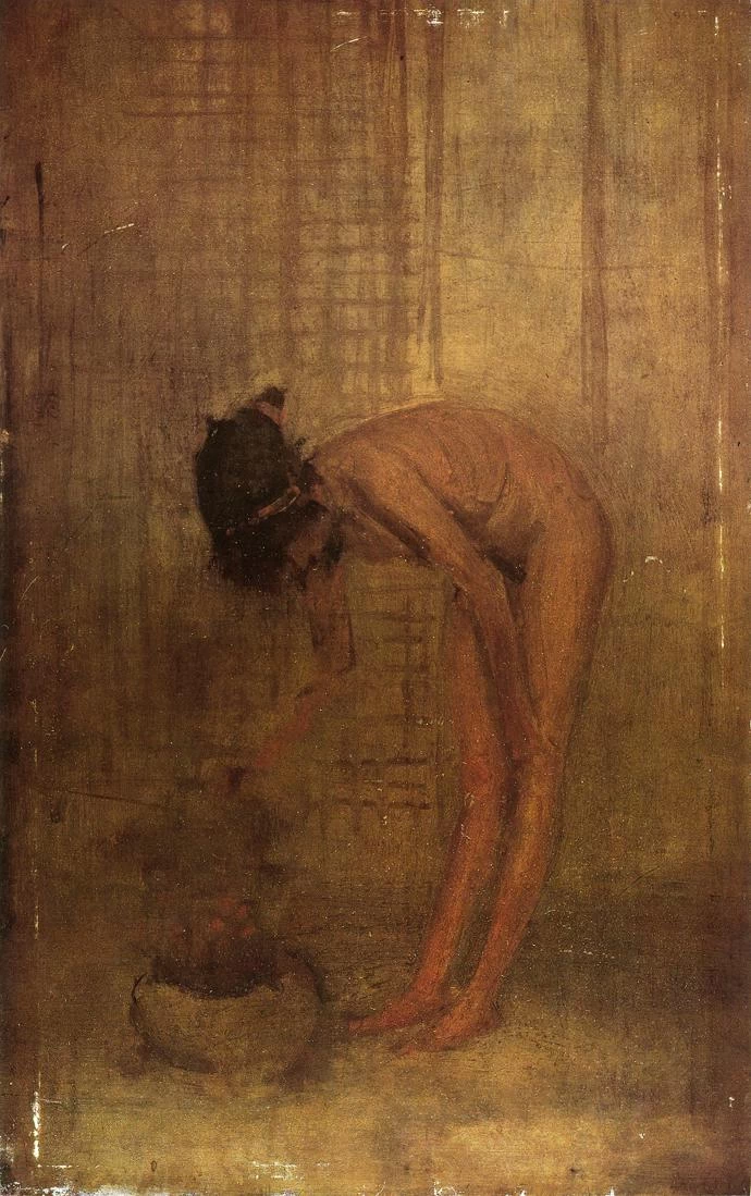 Ames McNeill Whistler - Ragazza nuda con una ciotola